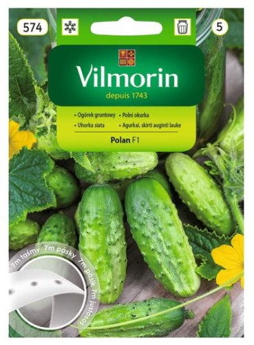 Przejdź do produktu Ogórek gruntowy Polan F1 nasiona na taśmie Vilmorin