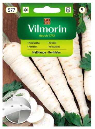 Przejdź do produktu Pietruszka Halblange Berlińska nasiona na taśmie 7 m Vilmorin