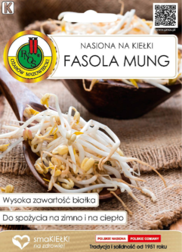 Przejdź do produktu Nasiona na Kiełki Fasola Mung 500 g PNOS 