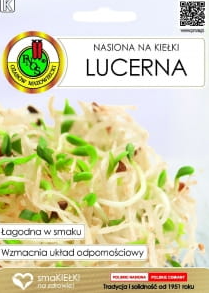 Przejdź do produktu Nasiona na Kiełki Lucerna 100 g PNOS
