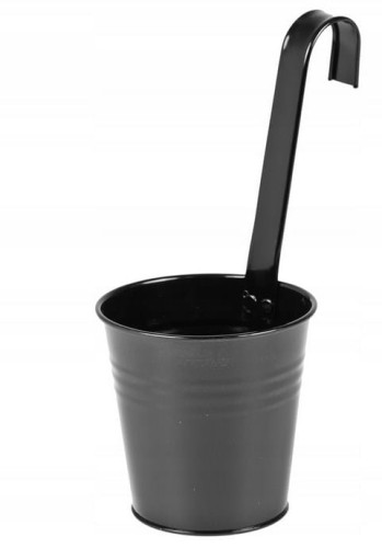 Przejdź do produktu Osłonka metalowa z uchwytem 13 x 28 cm czarna 505775 