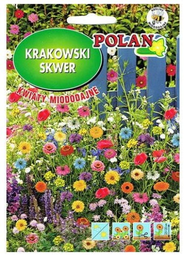 Przejdź do produktu Mieszanka kwiatów miododajnych Krakowski Skwer nasiona 30g