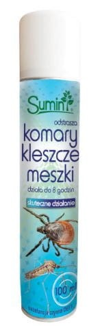 Przejdź do produktu Spray odstraszający komary kleszcze meszki 100 ml Sumin