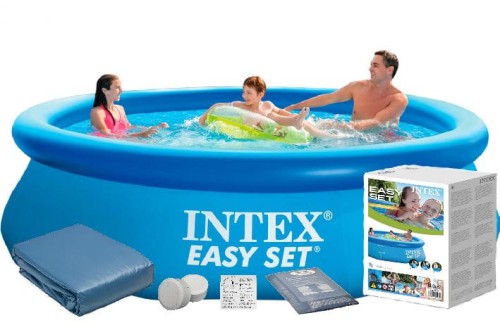 Przejdź do produktu Basen ogrodowy 305x76 pokrywa chlor 5w1 INTEX 28120