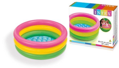 Przejdź do produktu Basenik miękkie dno zachód słońca 61x22 INTEX 57107