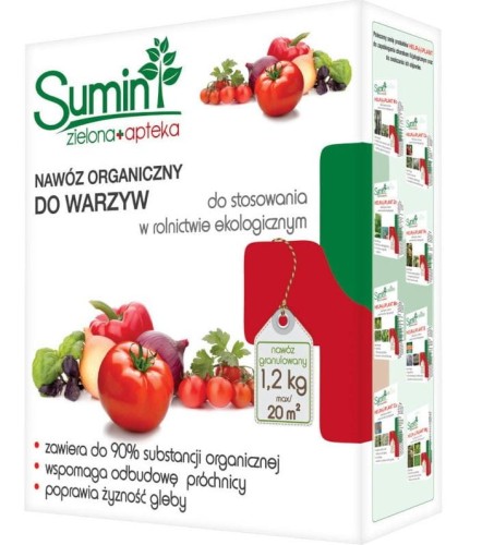 Przejdź do produktu Nawóz organiczny do warzyw 1,2 kg Sumin