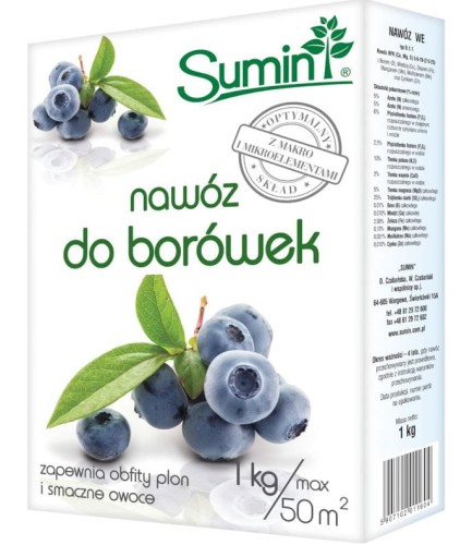 Przejdź do produktu Nawóz do borówek 1 kg Sumin