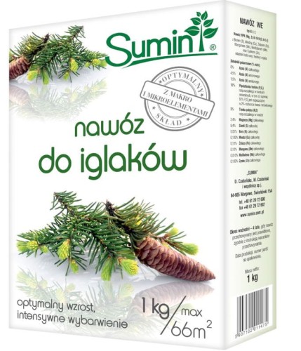 Przejdź do produktu Nawóz do iglaków 1 kg Sumin