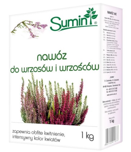 Przejdź do produktu Nawóz do wrzosów i wrzośców 1 kg Sumin