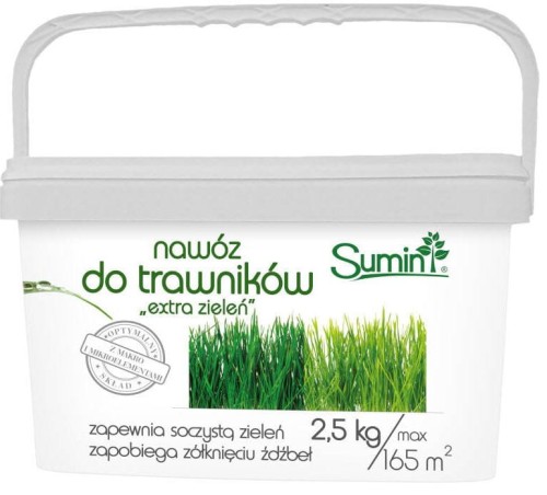 Przejdź do produktu Nawóz do trawników EXTRA ZIELEŃ 2,5 kg Sumin