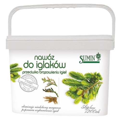 Przejdź do produktu Nawóz do iglaków przeciwko brązowieniu igieł 5 kg Sumin