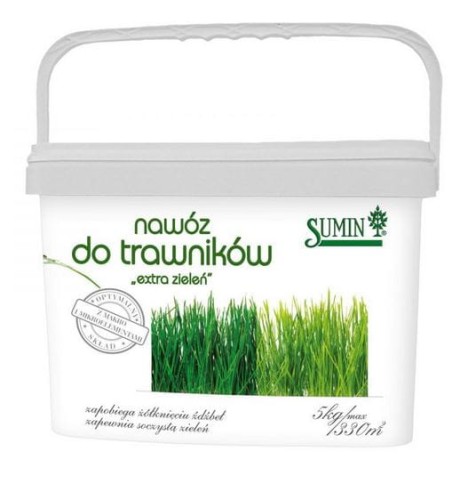 Przejdź do produktu Nawóz do trawników EXTRA ZIELEŃ 5 kg Sumin