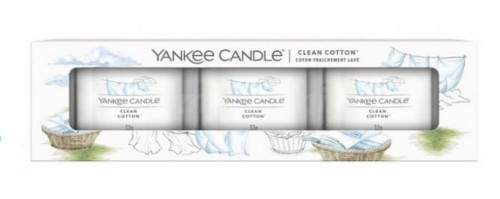 Przejdź do produktu Świeca zapachowa mini Clean Cotton Yankee Candle 3 pack