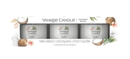 Przejdź do produktu Świeca zapachowa mini Coconut Beach Yankee Candle 3 pack