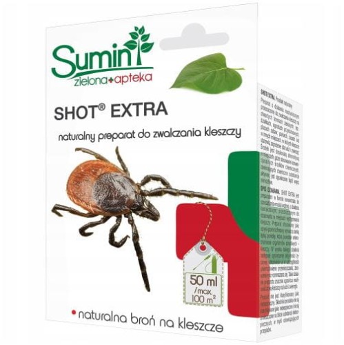 Przejdź do produktu Naturalny oprysk na kleszcze 100 m2 Shot Extra 50 ml Sumin