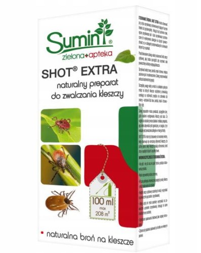 Przejdź do produktu Naturalny oprysk na kleszcze 208 m2 Shot Extra 100 ml Sumin