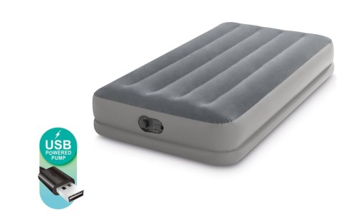 Przejdź do produktu Materac dmuchany do spania z pompką USB 64112 Intex