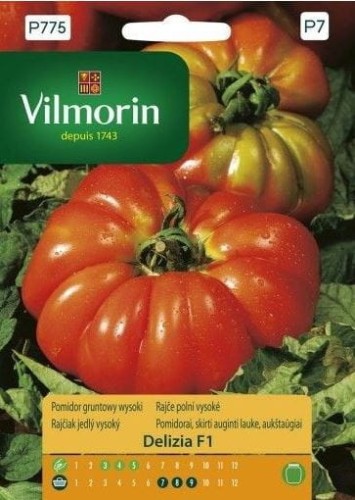 Przejdź do produktu Pomidor gruntowy wysoki DELIZIA F1 0,1g VILMORIN