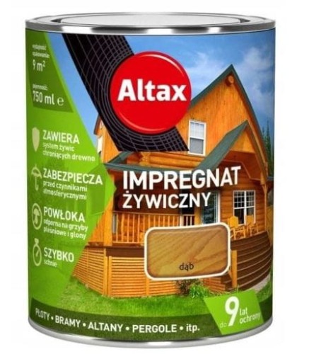 Przejdź do produktu Impregnat żywiczny do drewna 0,75 dąb Altax