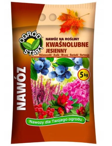 Przejdź do produktu Nawóz jesienny borówki rododendrony hortensje kwaśnolubne 5kg 