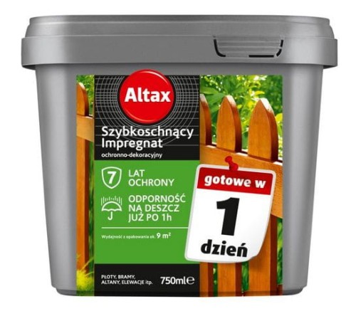 Przejdź do produktu Impregnat do drewna szybkoschnący dąb 0,75 ALTAX 