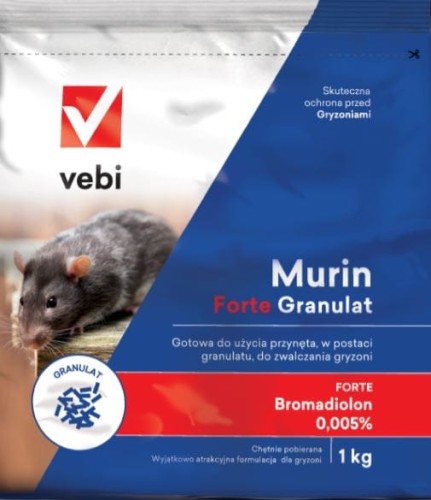 Przejdź do produktu Granulat na myszy szczury trutka Murin Forte 1 kg