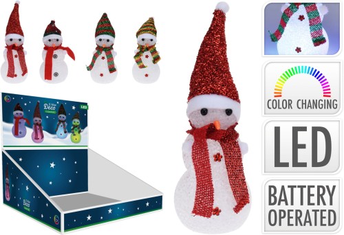 Przejdź do produktu Figurka bałwan LED 20 cm 729065