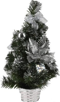 Przejdź do produktu Dekoracyjna choinka w doniczce z ozdobami 30 cm 013543