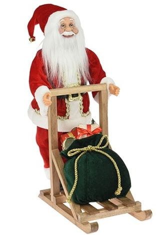Przejdź do produktu Figurka Święty Mikołaj na saniach 48 cm 987380