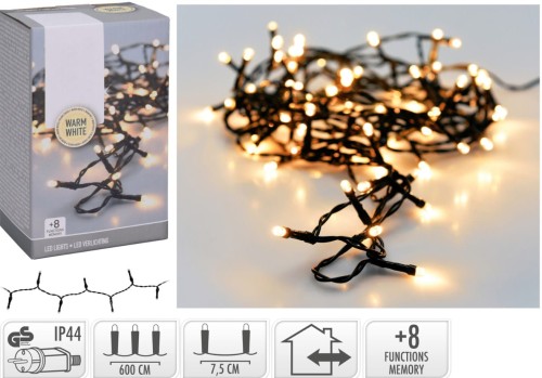 Przejdź do produktu Lampki choinkowe 80 Led biały ciepły 257923