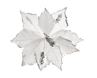 Przejdź do produktu Dekoracja kwiat na klipsie biały 965197