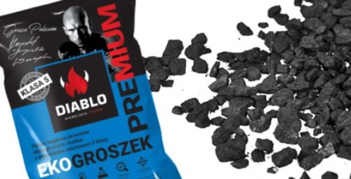 Przejdź do produktu Węgiel groszek workowany 25kg Diablo Premium 28MJ