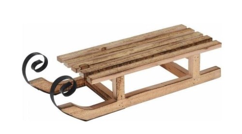 Przejdź do produktu Sanki dekoracyjne 40 cm brązowe 877216