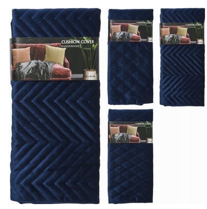 Przejdź do produktu Poszewka dekoracyjna na poduszkę 45x45 granatowa 956270