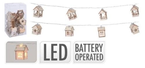 Przejdź do produktu Lampki domki drewniane LED 264788