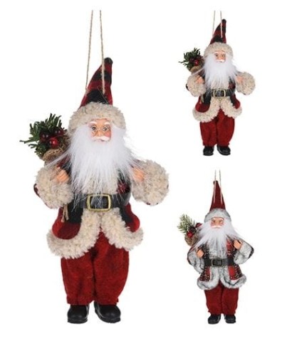Przejdź do produktu Ozdoba wisząca Święty Mikołaj 20 cm 985270