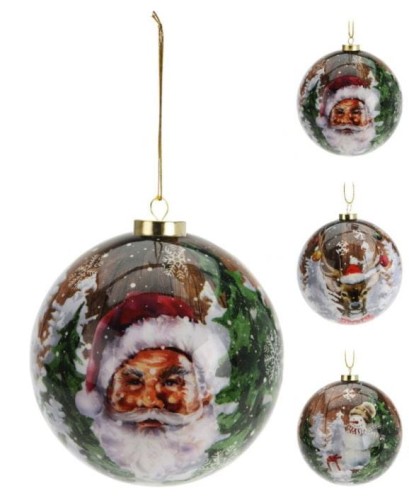 Przejdź do produktu Bombki plastikowe Mikołaj 10szt 638626