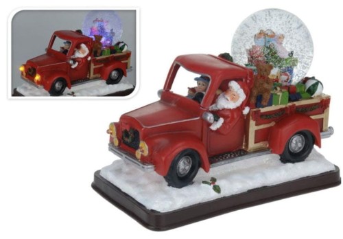 Przejdź do produktu Święty Mikołaj w aucie LED świeci gra 503641