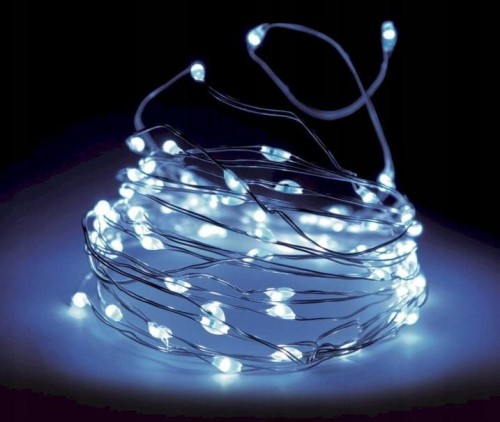 Przejdź do produktu Lampki ryż 100 LED biały zimny 495cm na baterie 585650