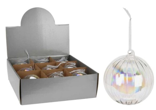 Przejdź do produktu Bombki szklane opalizujące 10cm 6szt 912061
