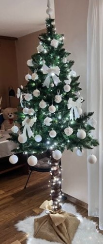 Przejdź do produktu Choinka sztuczna na pniu 160 cm Sosna LUX 6560