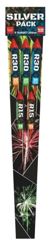 Przejdź do produktu Rakiety na sylwestra Silver Pack R15-R30-5 5 szt.