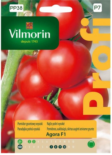 Przejdź do produktu Pomidor gruntowy wysoki Agora F1 0,2 g Vilmorin