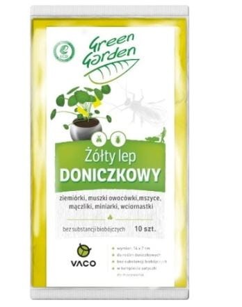 Przejdź do produktu Lep do doniczek żółty na ziemiórki muszki mączliki 10szt VACO