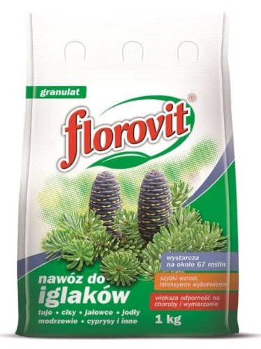 Przejdź do produktu Nawóz do iglaków 1kg folia Florovit