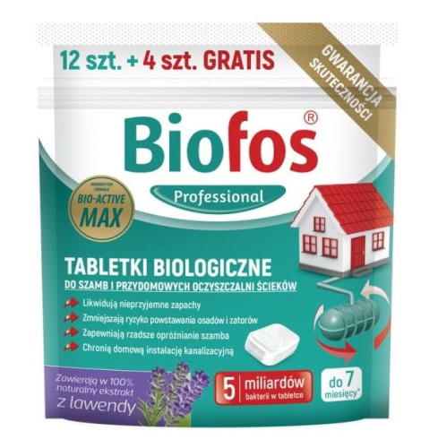 Przejdź do produktu Tabletki biologiczne do szamb i oczyszczalni 12 szt + 4 gratis 320 g