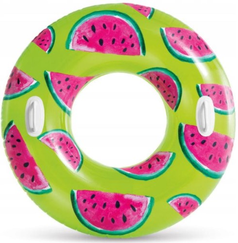 Przejdź do produktu Dmuchane koło do pływania zielone arbuz 107cm Intex 56261