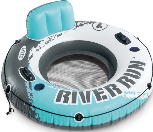 Przejdź do produktu Koło do pływania uchwyty RIVER 135cm INTEX 56825 turkusowe