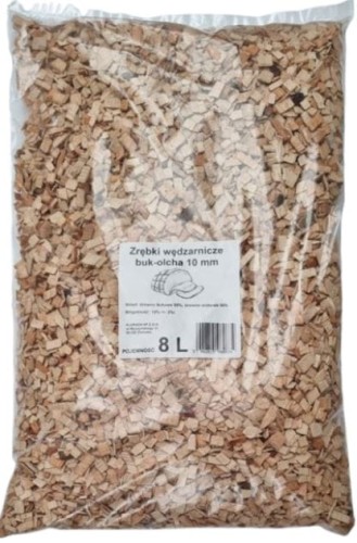 Przejdź do produktu Zrębki wędzarnicze buk olcha 10mm 8 litrów