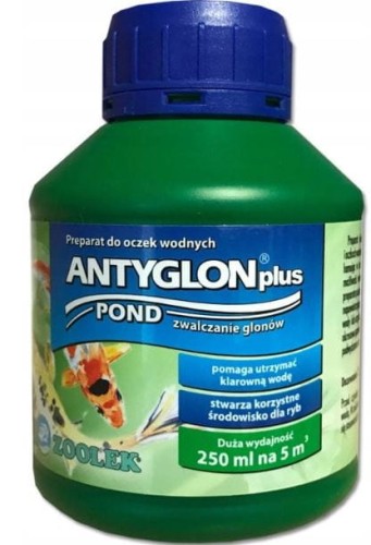 Przejdź do produktu Preparat na glony do oczka wodnego ANTYGLON 250 ml
